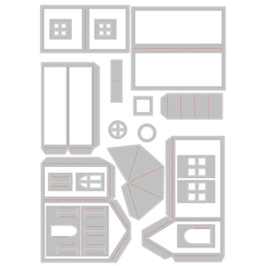 Sizzix • tim holtz thinlits die set paper village #2 21pcs