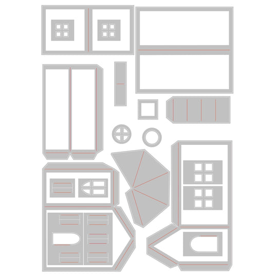 Sizzix • tim holtz thinlits die set paper village