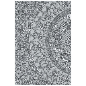 Sizzix • 3-d textured impressions embossing folder half mandala
