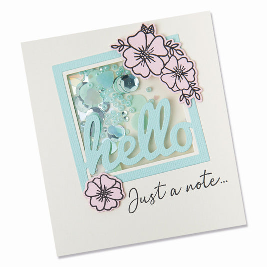 Sizzix • framelits die set 8pieces 6pieces stamps floral hello