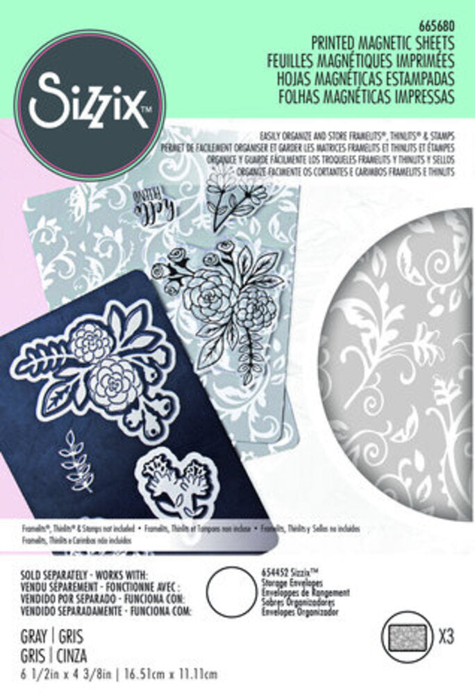 Afbeelding laden in galerijviewer, Sizzix • bedrukte magnetisch vellen 16,51x11,11cm 3pcs
