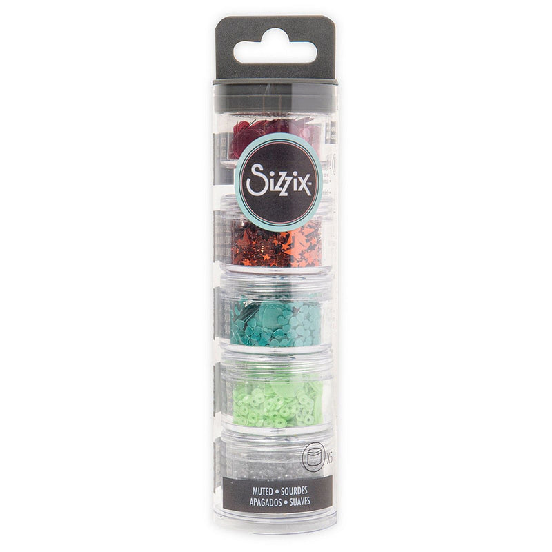 Afbeelding laden in galerijviewer, Sizzix • making essential sequins beads muted 5gram per pot 5pieces
