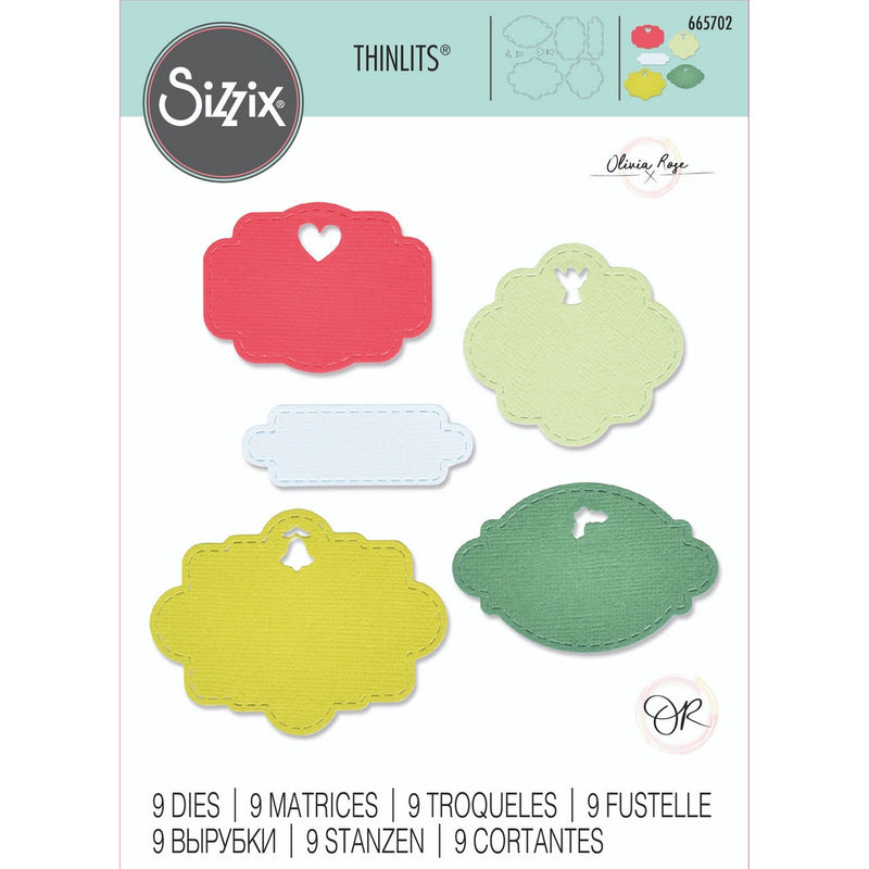 Afbeelding laden in galerijviewer, Sizzix • thinlits die set aperture labels #1
