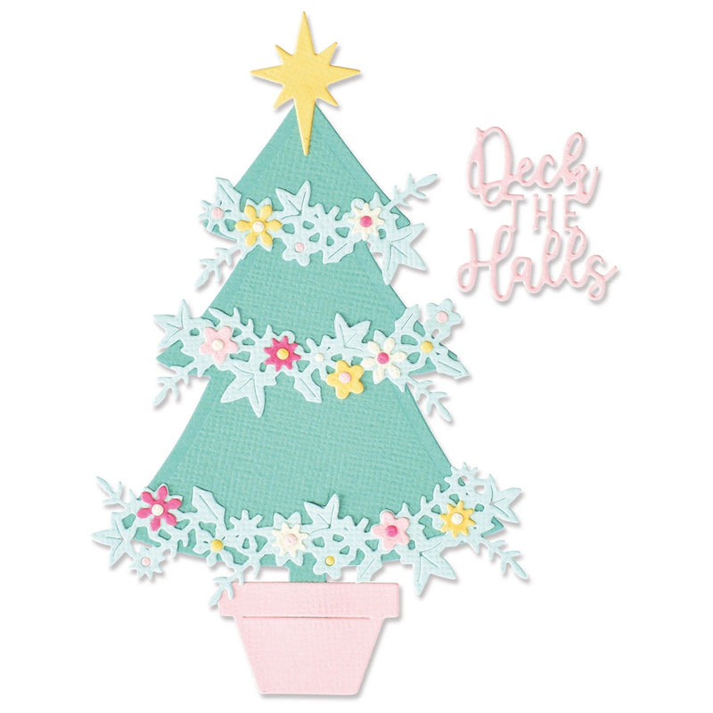 Afbeelding laden in galerijviewer, Sizzix • thinlits snijmallen embellished christmas tree
