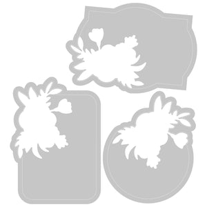 Sizzix • switchlits embossing folder floral label