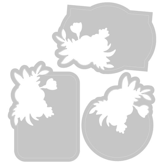 Sizzix • switchlits embossing folder floral label
