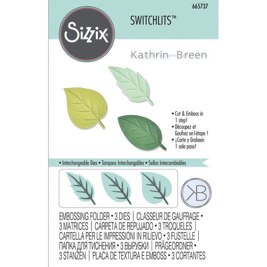 Sizzix • switchlits embossing folder spring leaves
