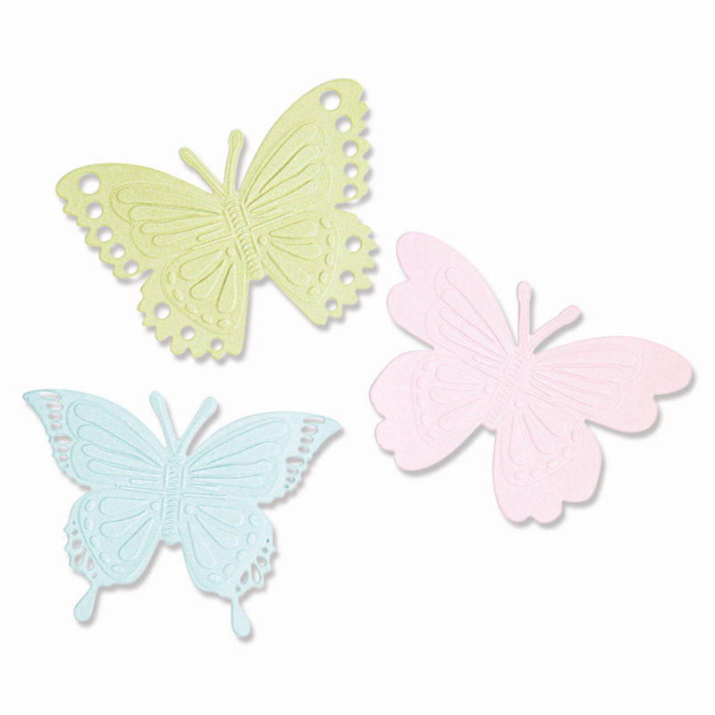 Afbeelding laden in galerijviewer, Sizzix • switchlits embossing folder detailed butterflies
