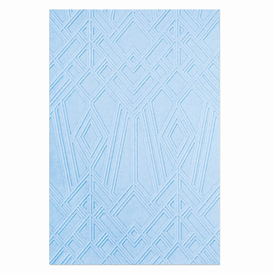 Sizzix • multi-level textured impressions embossing folder geo diamonds