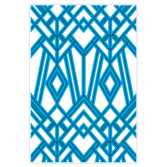 Sizzix • multi-level textured impressions embossing folder geo diamonds