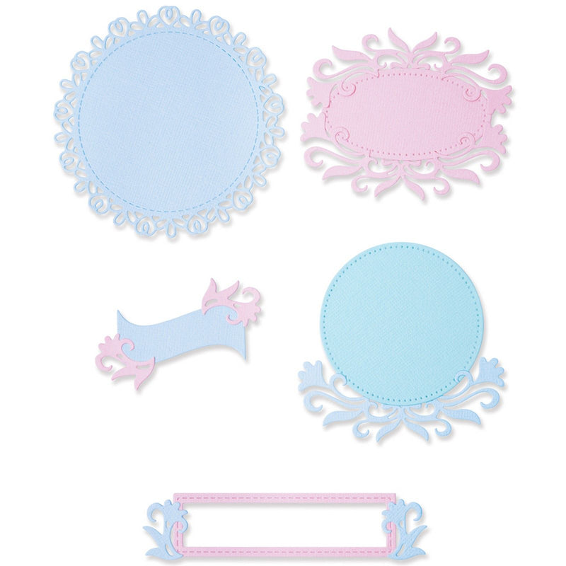 Afbeelding laden in galerijviewer, Sizzix • thinlits die set flourish frames
