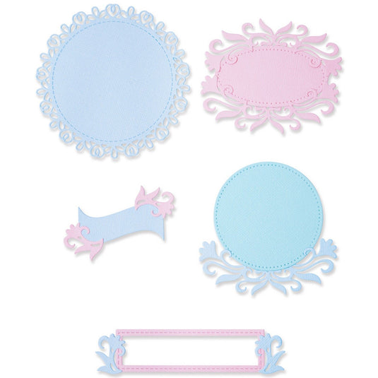 Sizzix • thinlits die set flourish frames