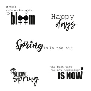 Sizzix • clear stamps set spring sentiments