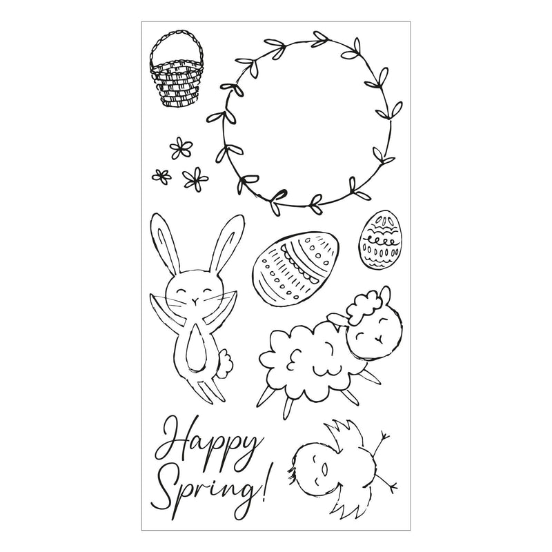 Afbeelding laden in galerijviewer, Sizzix • clear stamps set spring essentials 9stuks
