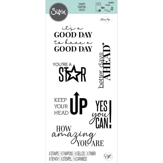 Sizzix • clear stamps set positive signs