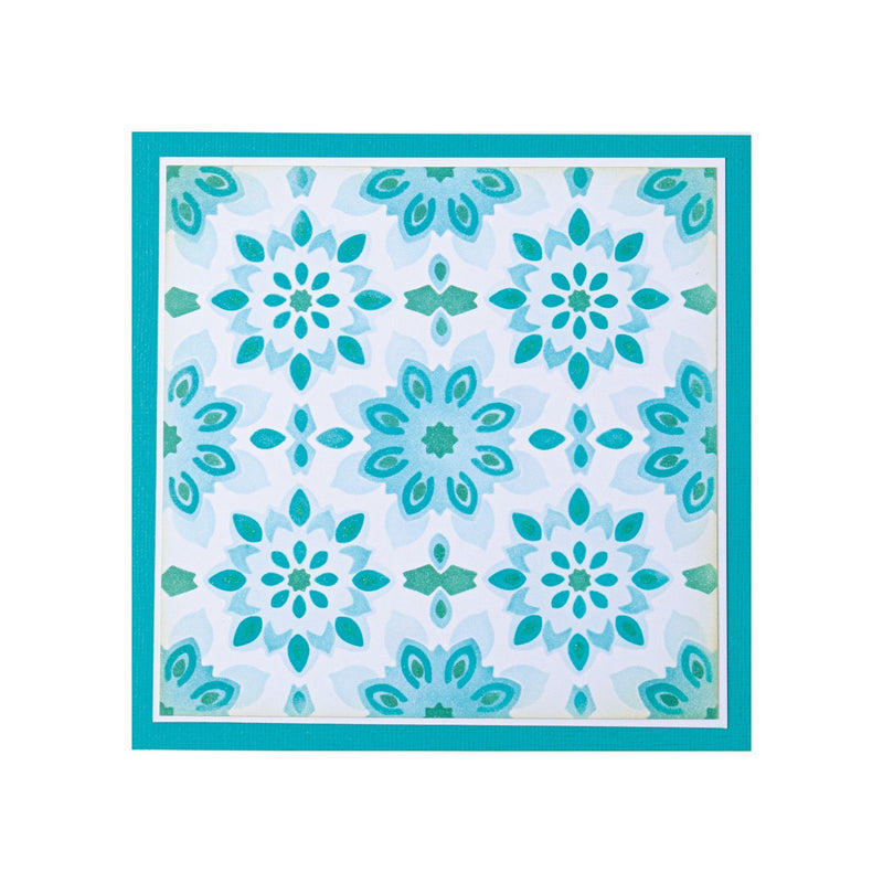 Afbeelding laden in galerijviewer, Sizzix • layered stencils geo background 4stuks
