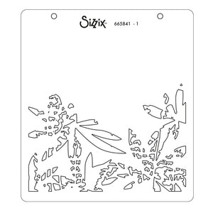 Sizzix • layered stencils layered wildflowers 4stuks