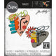 Sizzix • tim holtz thinlits die set abstract faces 19pcs