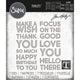 Sizzix • tim holtz thinlits die set bold text #1 7pcs