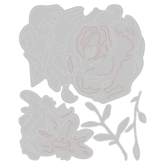 Sizzix • tim holtz thinlits die set brushstroke flowers