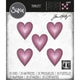 Sizzix • tim holtz thinlits die set stacked tiles hearts 25pcs