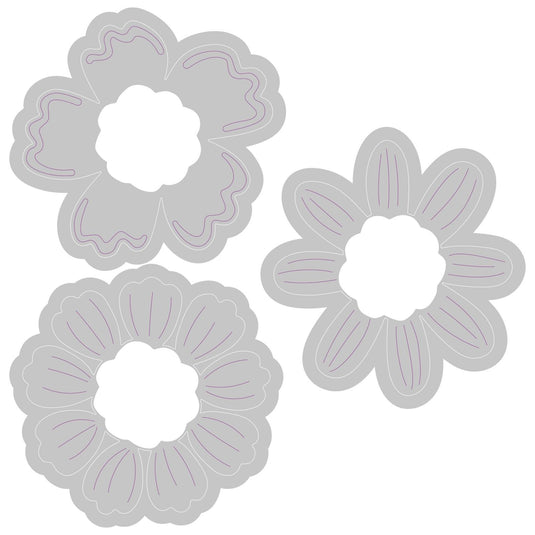Sizzix • switchlits embossing folder detailed blooms