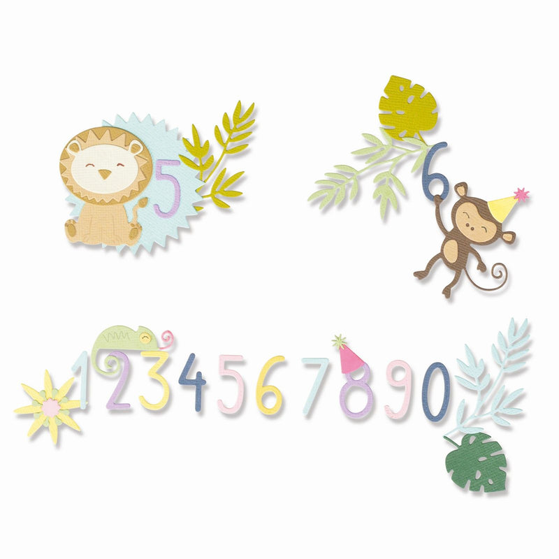 Afbeelding laden in galerijviewer, Sizzix • thinlits die set jungle fun 11pieces
