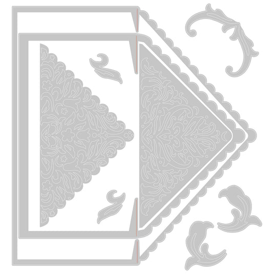 Sizzix • thinlits die set lace envelope liners 9pieces