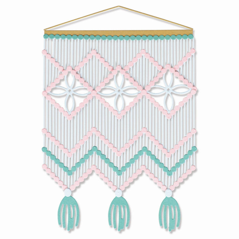 Afbeelding laden in galerijviewer, Sizzix • thinlits die set macramé card front 9pieces
