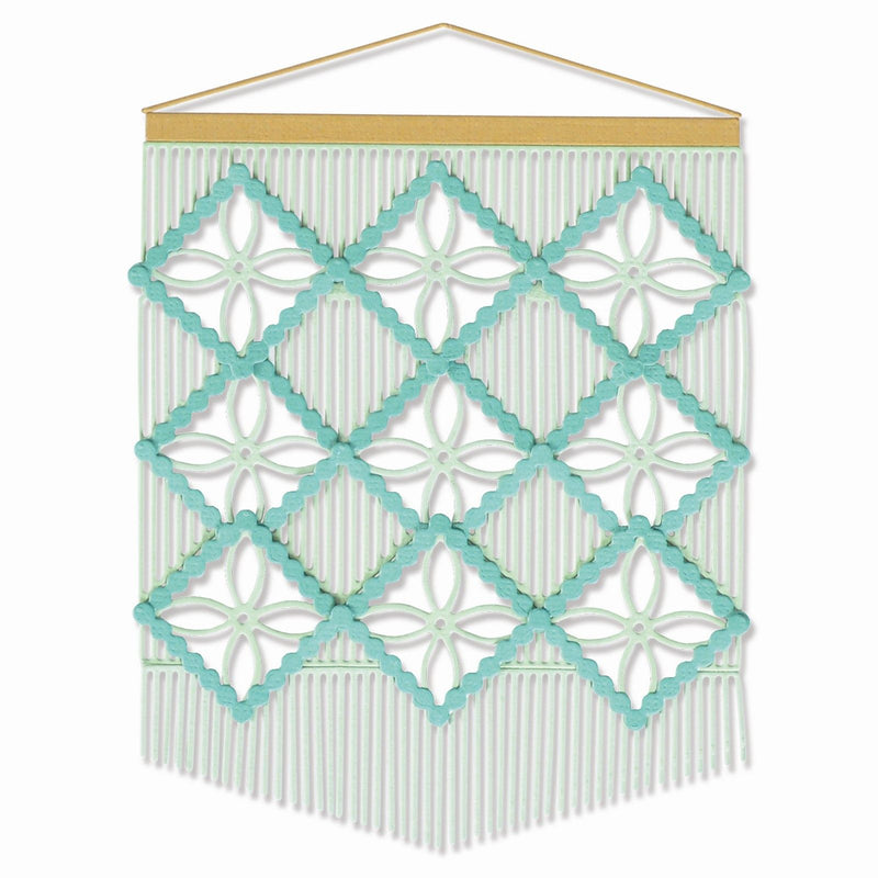 Afbeelding laden in galerijviewer, Sizzix • thinlits die set macramé card front 9pieces
