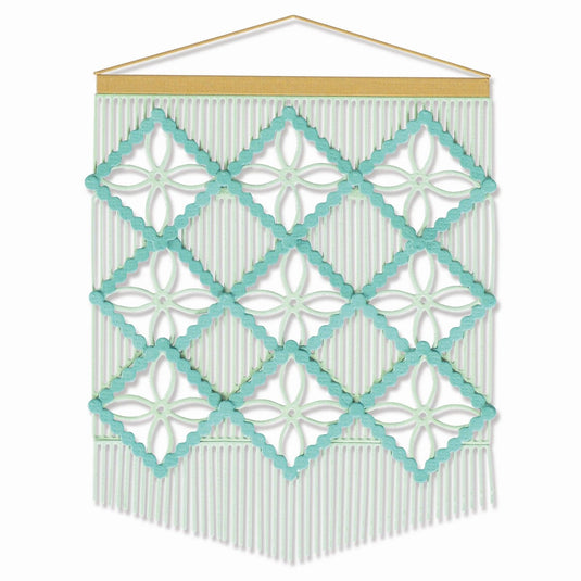 Sizzix • thinlits die set macramé card front 9pieces
