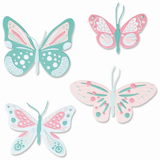 Sizzix • thinlits die set patterned butterflies 29pieces