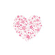 Sizzix • layered clear stamp set blossom heart 3pieces