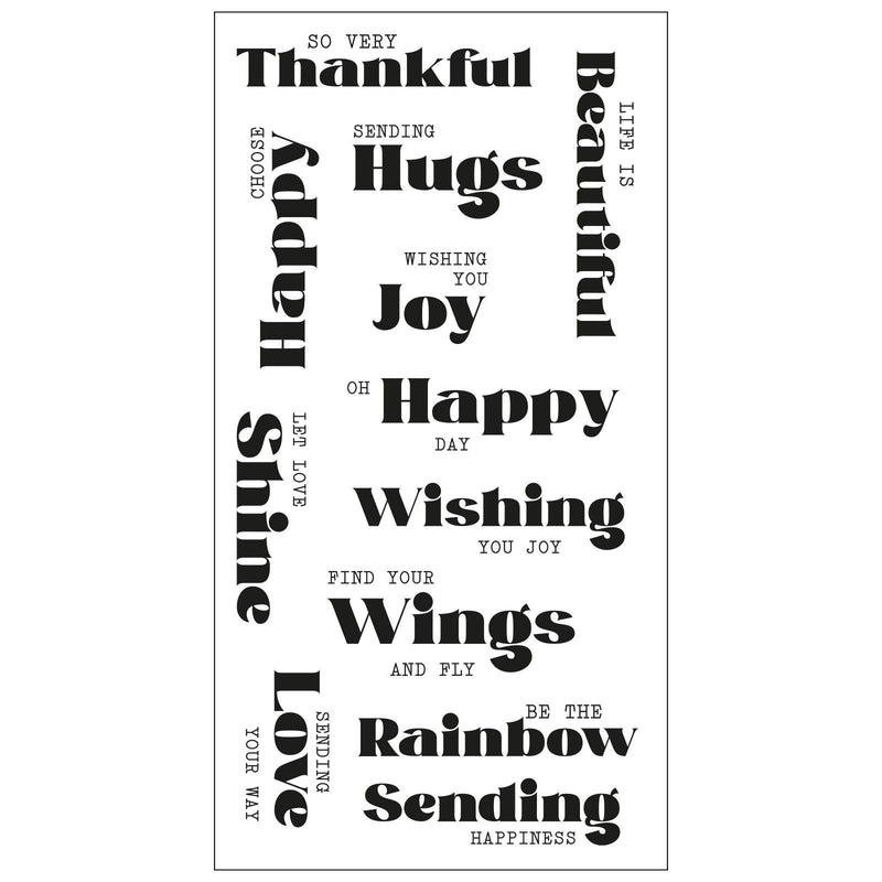 Afbeelding laden in galerijviewer, Sizzix • clear stamps set good vibes nr4 12pieces
