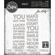 Sizzix • tim holtz thinlits die set bold text #2 7pcs