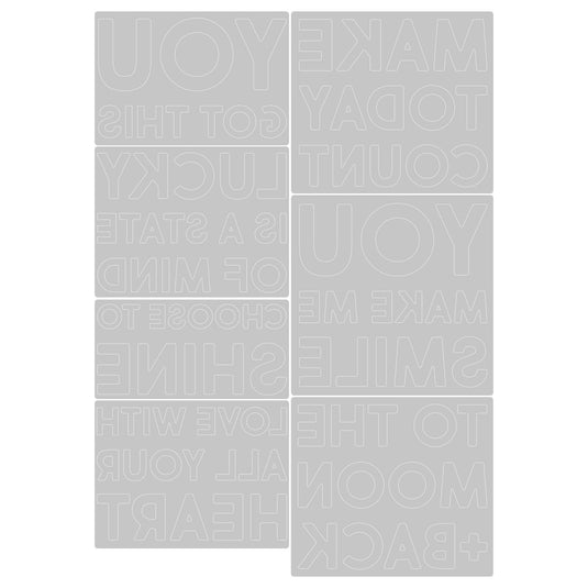 Sizzix • tim holtz thinlits die set bold text