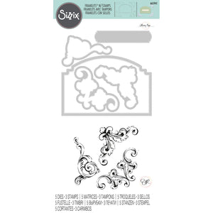 Sizzix • framelits die set with stamps vintage corners