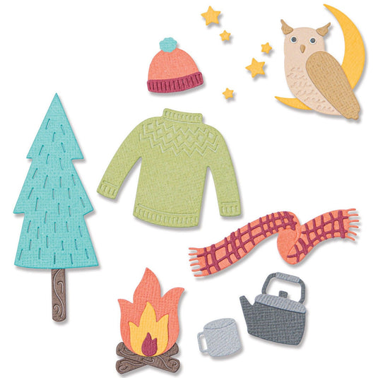 Sizzix • thinlits die set cozy woodland