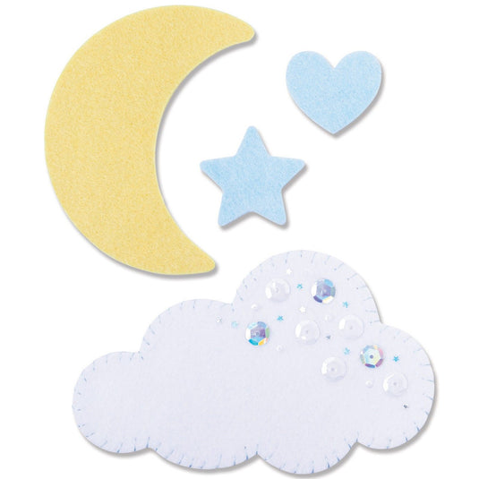 Sizzix • bigz l die moon cloud