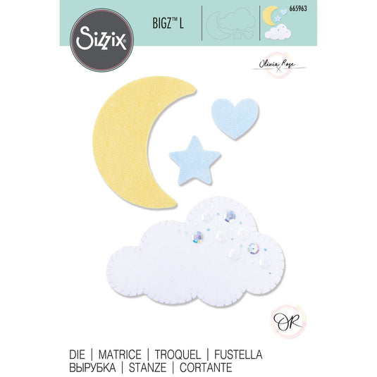 Sizzix • bigz l die moon cloud
