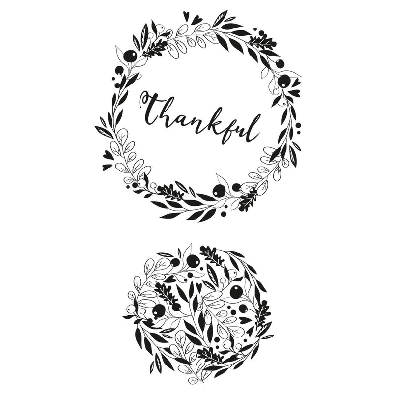 Afbeelding laden in galerijviewer, Sizzix • clear stamps autumn wreath

