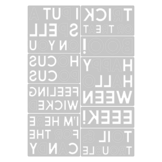 Sizzix • tim holtz thinlits die set bold text halloween