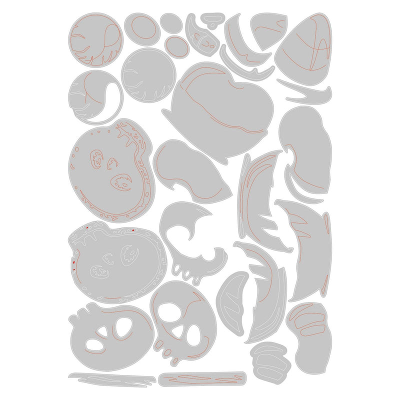 Afbeelding laden in galerijviewer, Sizzix • tim holtz thinlits die set trick or treat colorize

