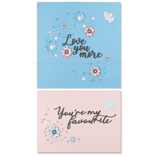 Sizzix • thinlits die set cut-pop valentine