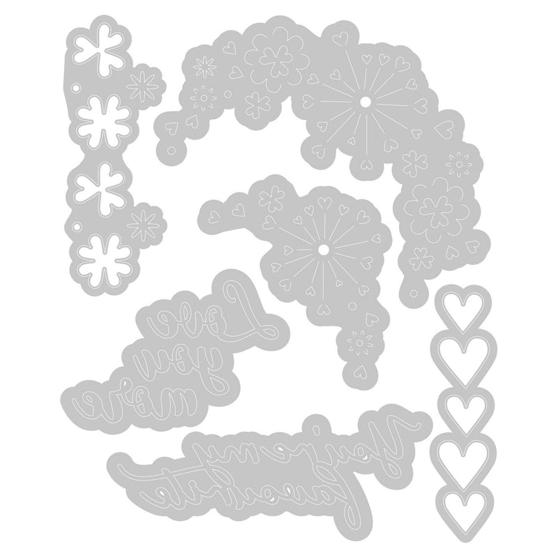 Afbeelding laden in galerijviewer, Sizzix • thinlits die set cut-pop valentine
