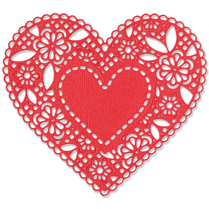 Afbeelding laden in galerijviewer, Sizzix • thinlits die set doily heart
