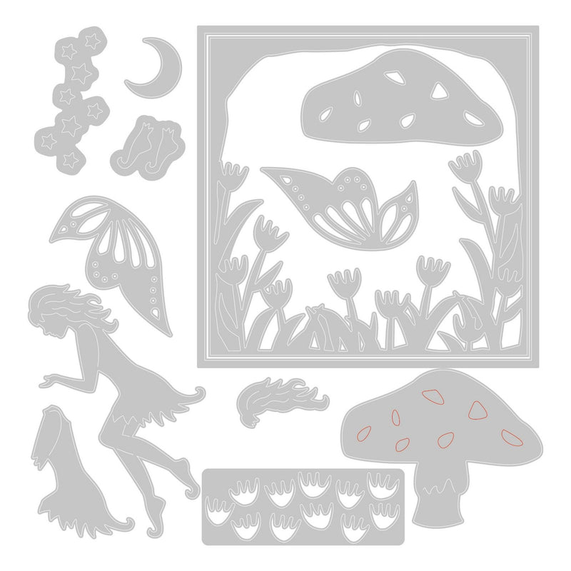 Afbeelding laden in galerijviewer, Sizzix • thinlits die set fairy scene
