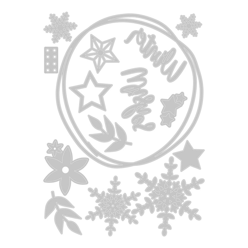 Afbeelding laden in galerijviewer, Sizzix • thinlits die set winter wreath
