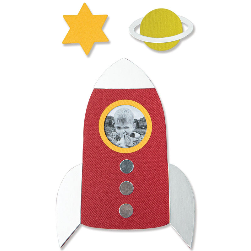 Afbeelding laden in galerijviewer, Sizzix • bigz l die space rocket
