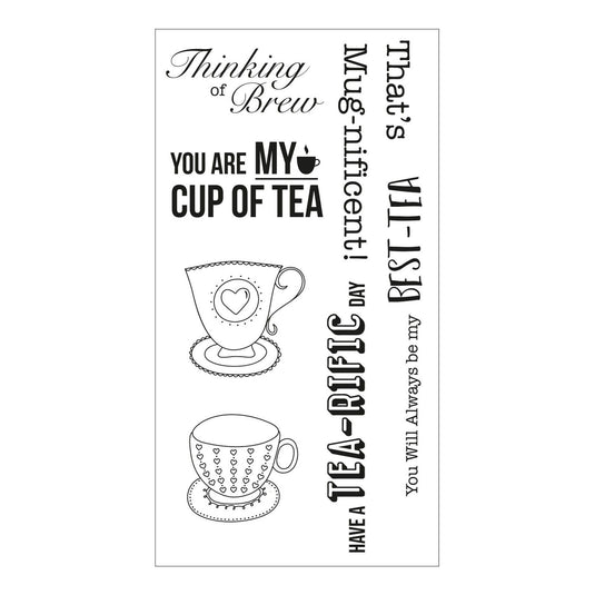 Sizzix • clear stamp set tea-rific